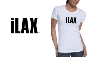 Two color black and white LACROSSE vector LOGO design LAX