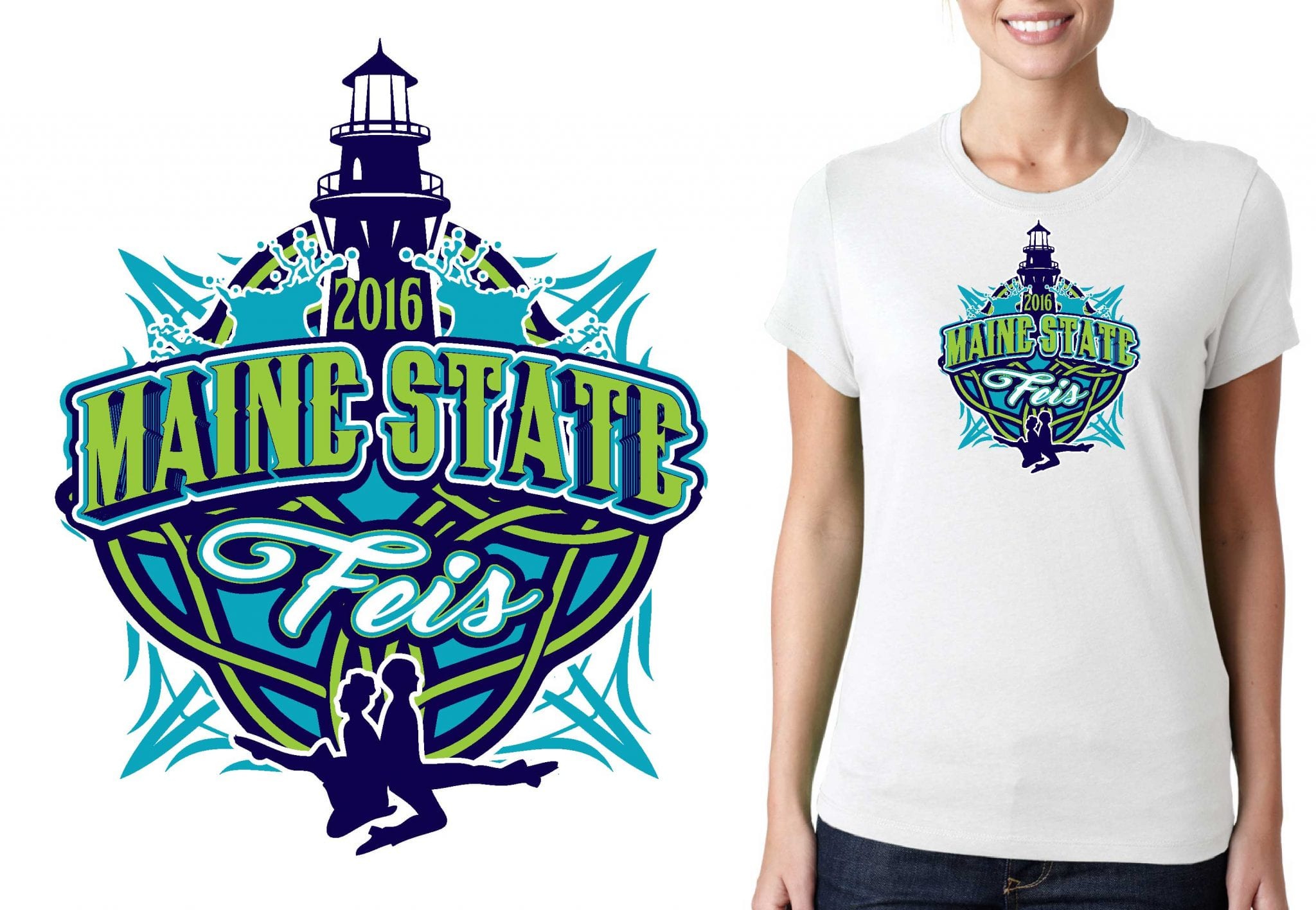 CUSTOM VECTOR LOGO DESIGN FOR PRINT RUSH July23 2016 Maine State Feis Carlene Stillson FEIS EVENT