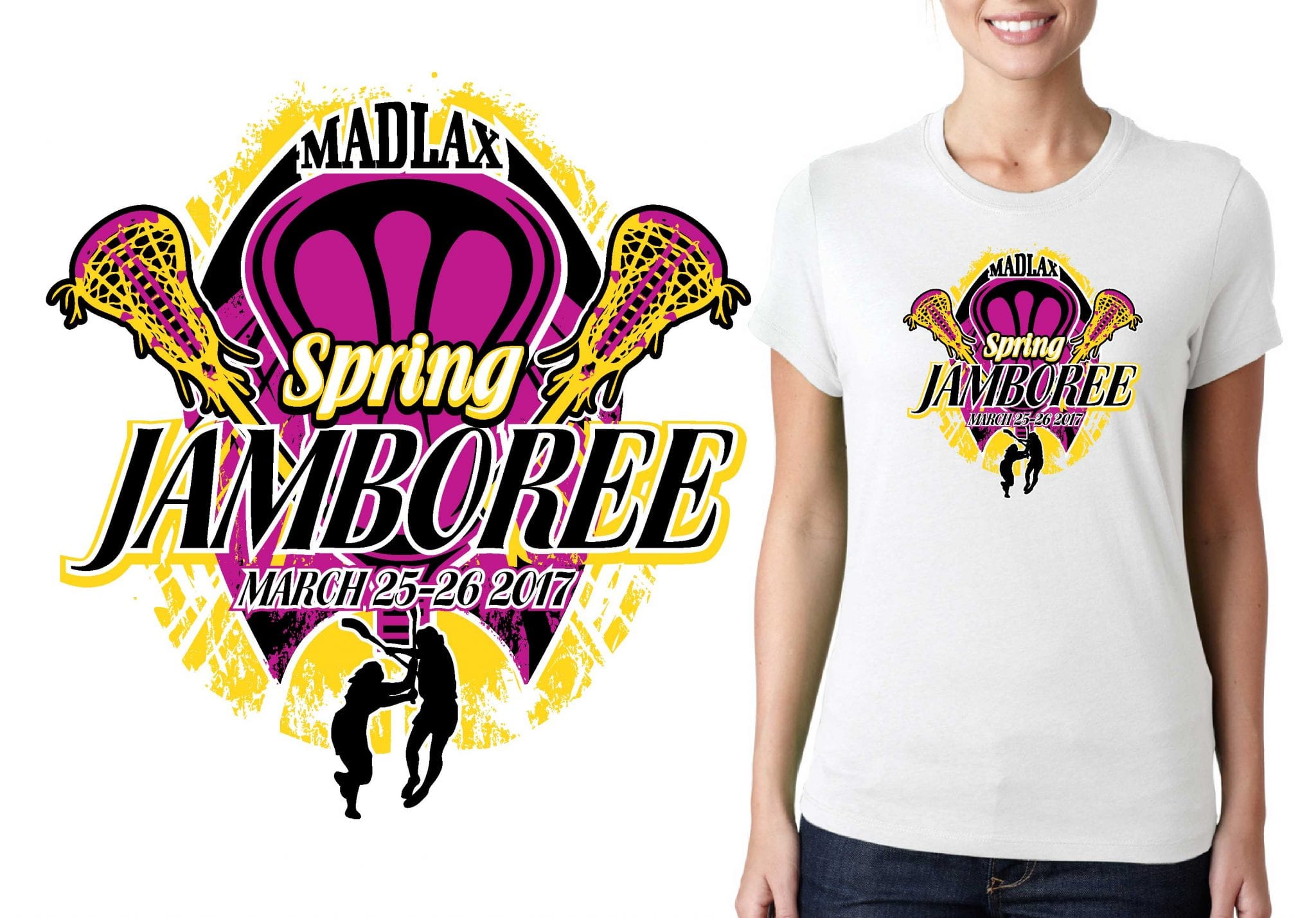LACROSSE LOGO for WLF SPRING JAM T-SHIRT UrArtStudio