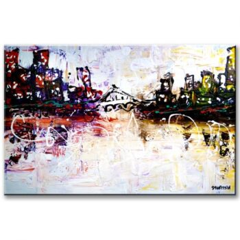CITYSCAPE ABSTRACT PAINTING