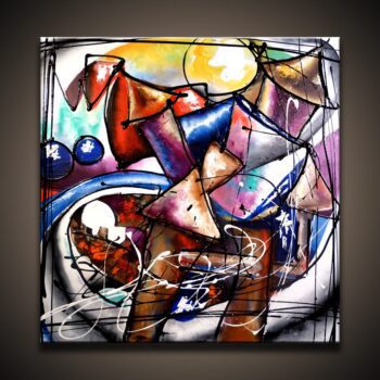 Abstract Castle abstract painting