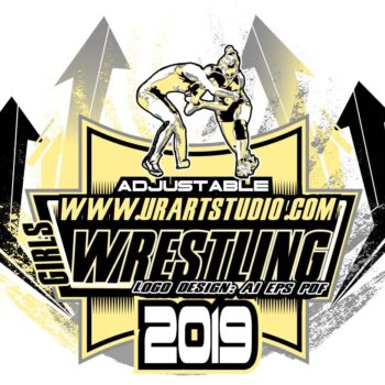GIRLS WRESTLING ADJUSTABLE LOGO DESIGN EPS, AI, PDF 006