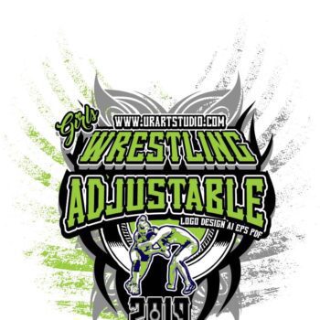 GIRLS WRESTLING ADJUSTABLE LOGO DESIGN EPS, AI, PDF 007