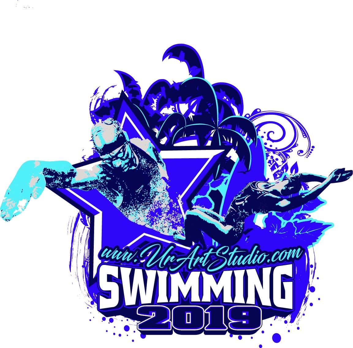 SWIMMING ADJUSTABLE LOGO DESIGN 001