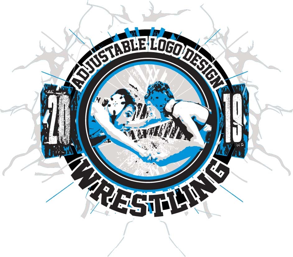 WRESTLING ADJUSTABLE LOGO DESIGN 002