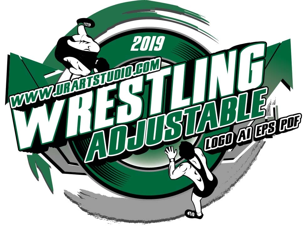 WRESTLING ADJUSTABLE LOGO DESIGN EPS, AI, PDF 005