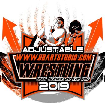 WRESTLING ADJUSTABLE LOGO DESIGN EPS, AI, PDF 006
