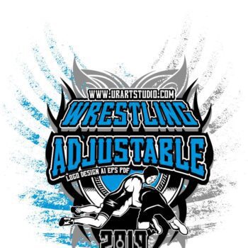 WRESTLING ADJUSTABLE LOGO DESIGN EPS, AI, PDF 007