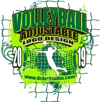 VOLLEYBALL ADJUSTABLE LOGO DESIGN EPS, AI, PDF 013