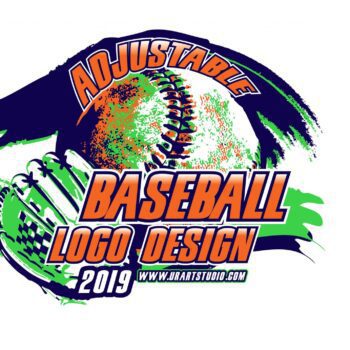 BASEBALL ADJUSTABLE VECTOR LOGO DESIGN FOR PRINT - AI, EPS, PDF, PSD, 502