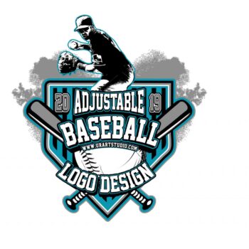 BASEBALL ADJUSTABLE VECTOR LOGO DESIGN FOR PRINT - AI, EPS, PDF, PSD, 503