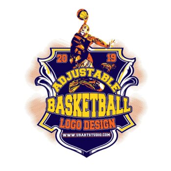 BASKETBALL ADJUSTABLE VECTOR LOGO DESIGN FOR PRINT AI EPS PDF PSD 503