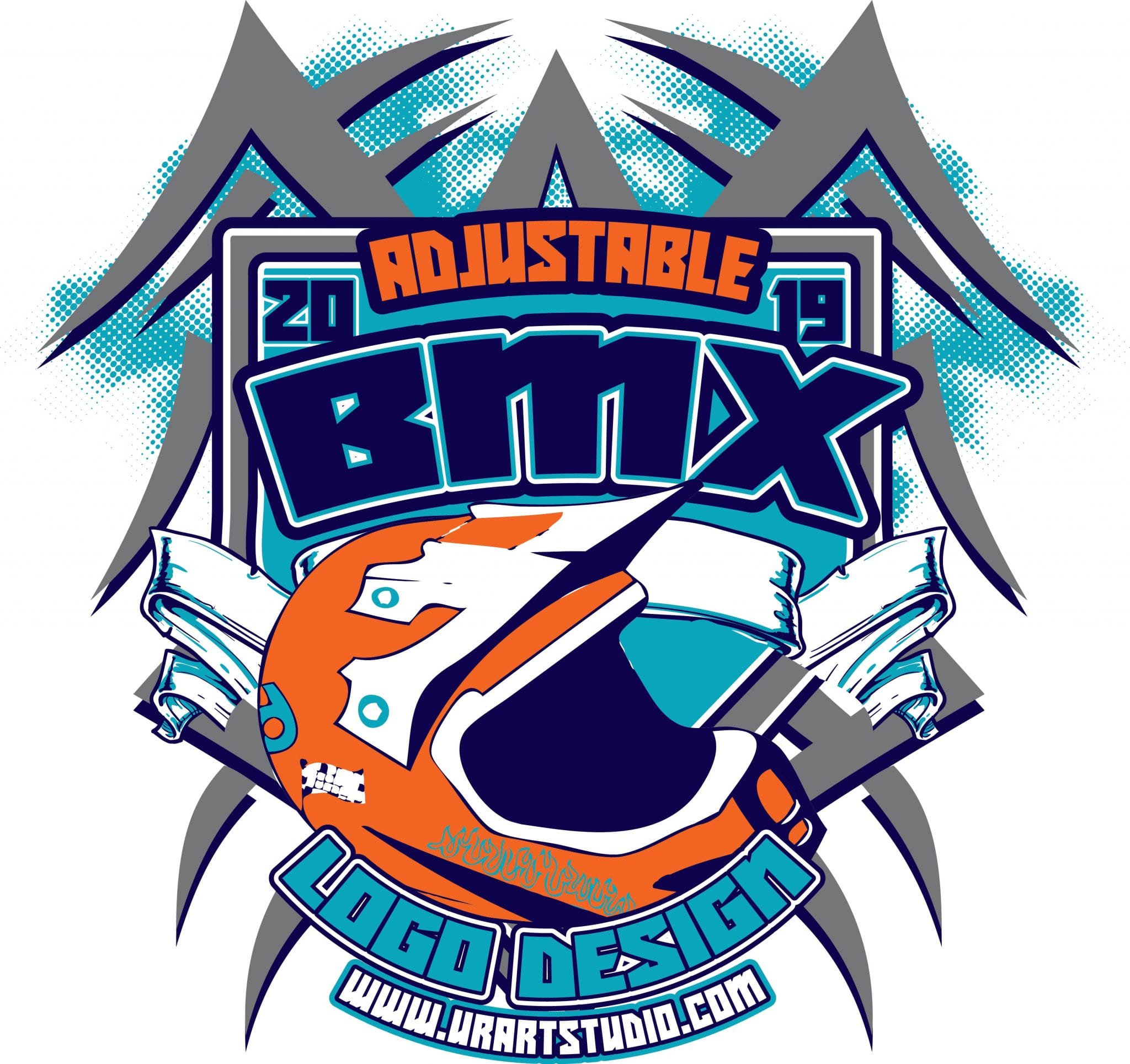 BMX ADJUSTABLE VECTOR LOGO DESIGN FOR PRINT AI EPS PDF PSD 505