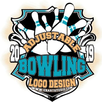 BOWLING ADJUSTABLE VECTOR LOGO DESIGN FOR PRINT AI EPS PDF 503