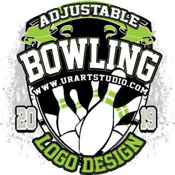 BOWLING ADJUSTABLE VECTOR LOGO DESIGN FOR PRINT AI EPS PDF 501