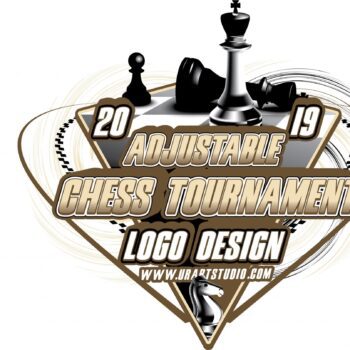 CHESS TOURNAMENT ADJUSTABLE VECTOR LOGO DESIGN FOR TSHIRT EPS PDF AI 503