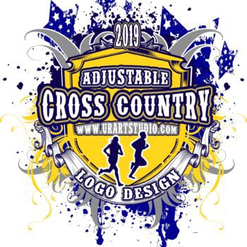 CROSS COUNTRY VECTOR LOGO DESIGN FOR PRINT AI EPS PDF 604