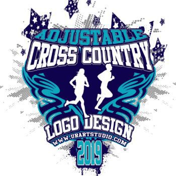 CROSS COUNTRY VECTOR LOGO DESIGN FOR PRINT AI EPS PDF 605