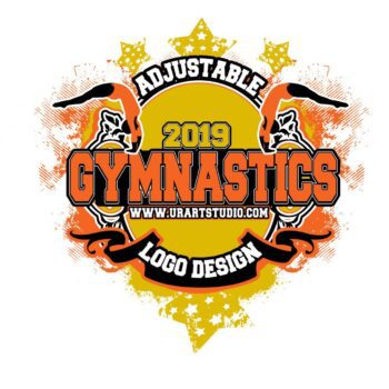 GYMNASTICS VECTOR LOGO DESIGN for PRINT AI-EPS-PDF-PSD 503