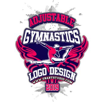 GYMNASTICS VECTOR LOGO DESIGN FOR PRINT AI EPS PDF PSD 501