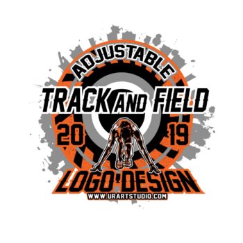 TRACK AND FIELD VECTOR LOGO DESIGN FOR PRINT AI EPS PDF PSD 502