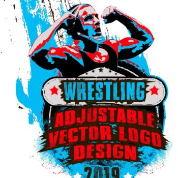 WRESTLING ARTWORK FOR PRINT ai eps pdf 501