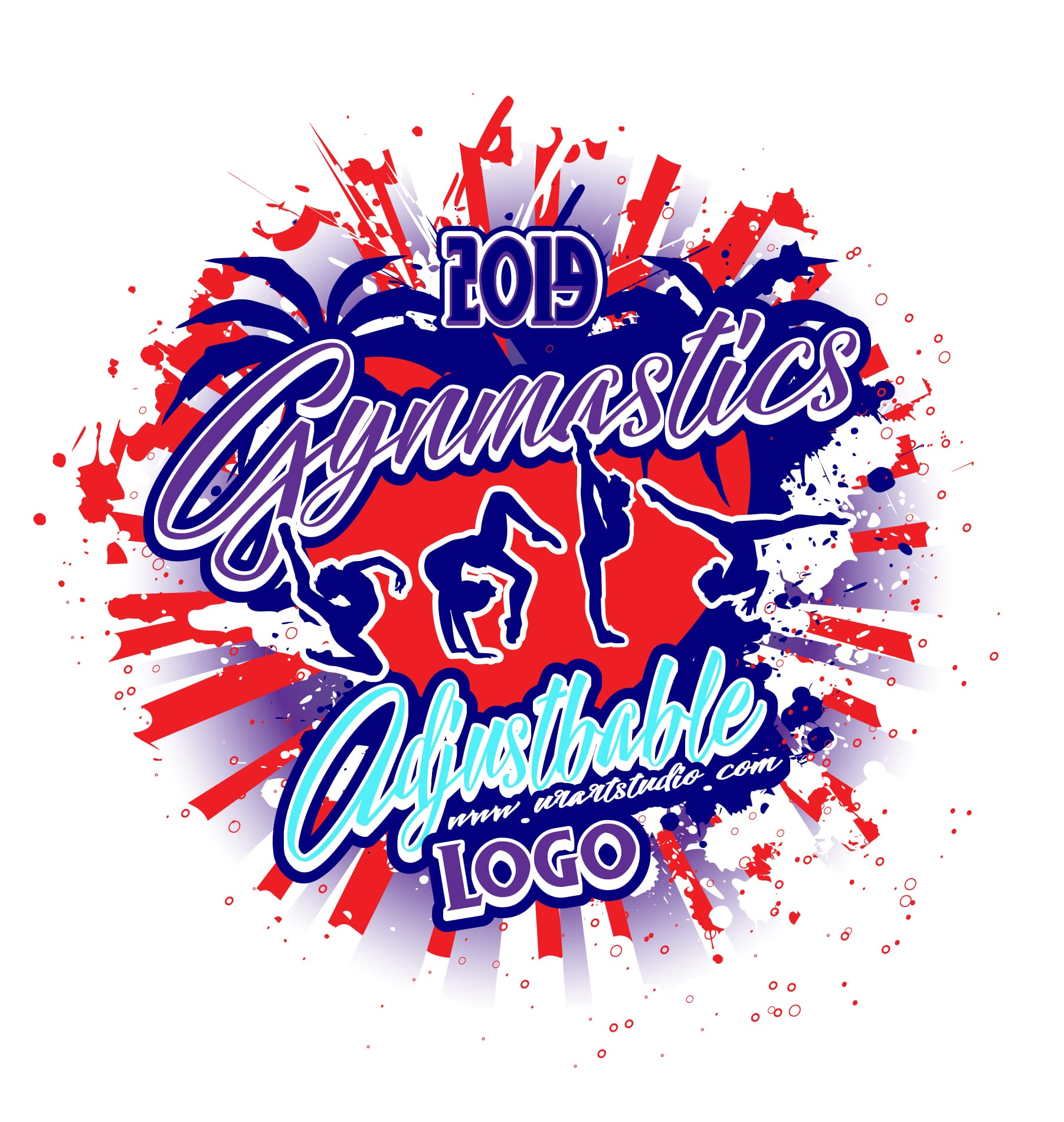 GYMNASTICS ADJUSTABLE LOGO DESIGN 672