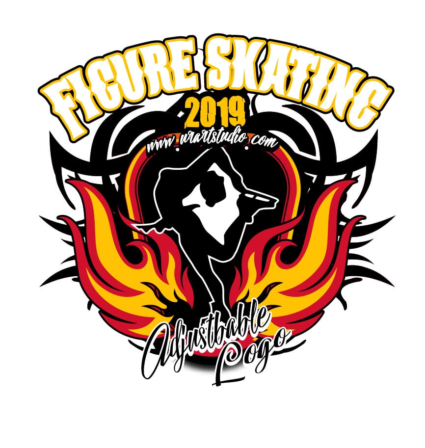 FIGURE SKATING ADJUSTABLE LOGO DESIGN 677
