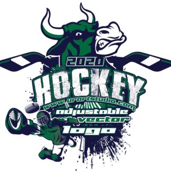 HOCKEY Adjustable Vector Logo Design with Live Font 307