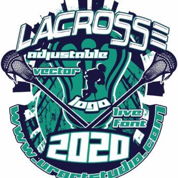 LACROSSE Adjustable Vector Logo Design with Live Font 306