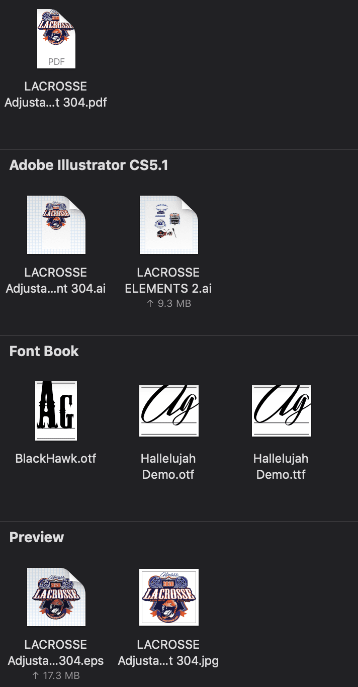 LACROSSE Adjustable Vector Logo Design with Live Font 305