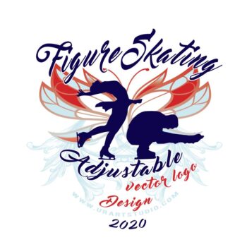FIGURE SKATING ADJUSTABLE LOGO DESIGN FOR PRINT 0101