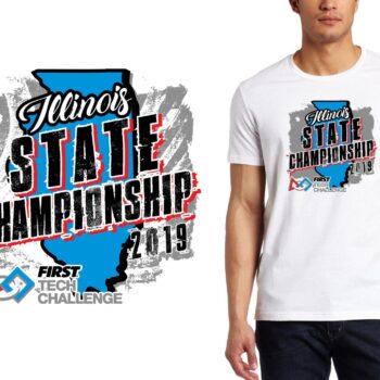 2019 Illinois FTC Championship IL ROBOTICS logo design