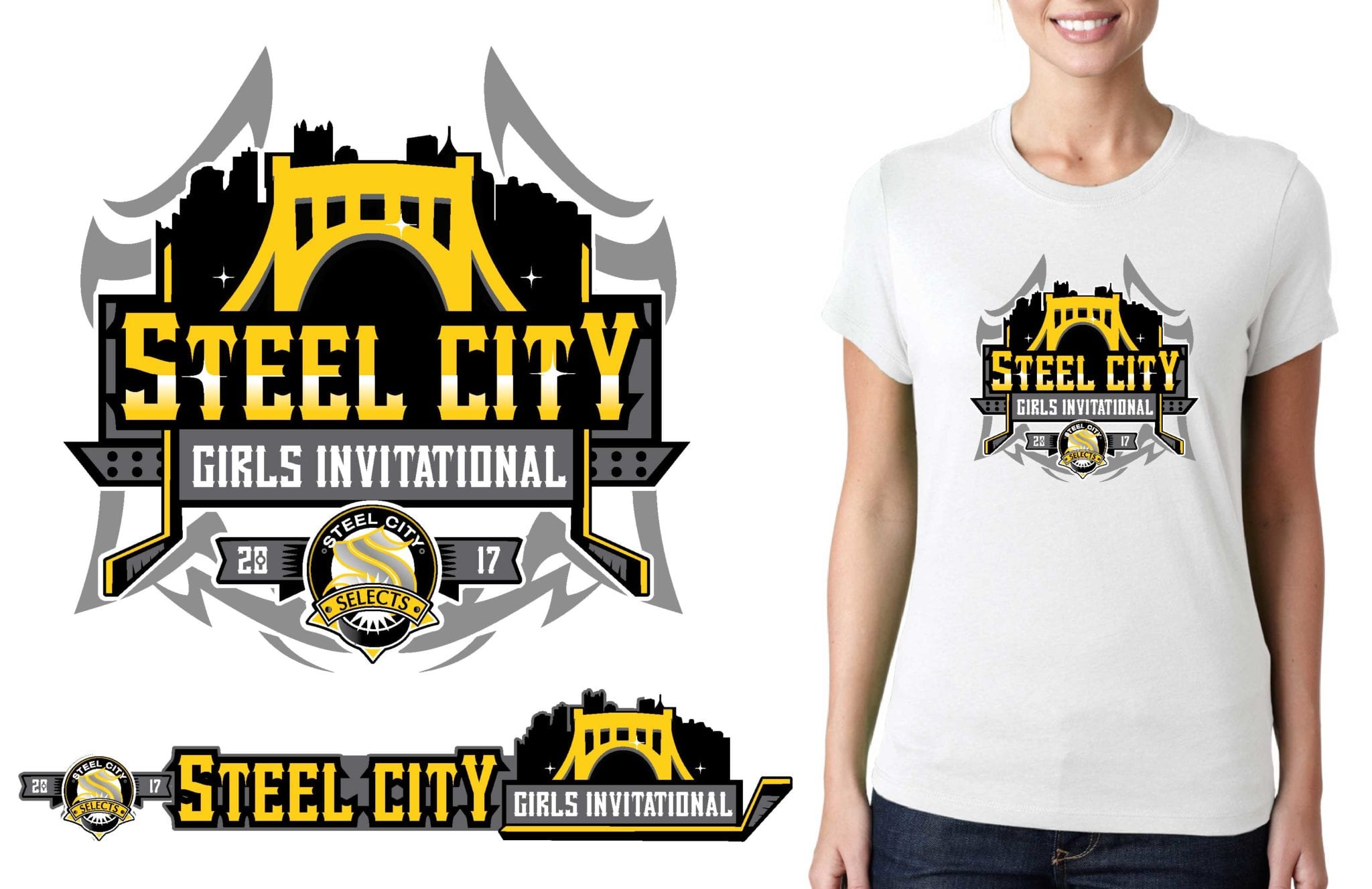 PRINT 2017 Steel City Girls Invitational logo design