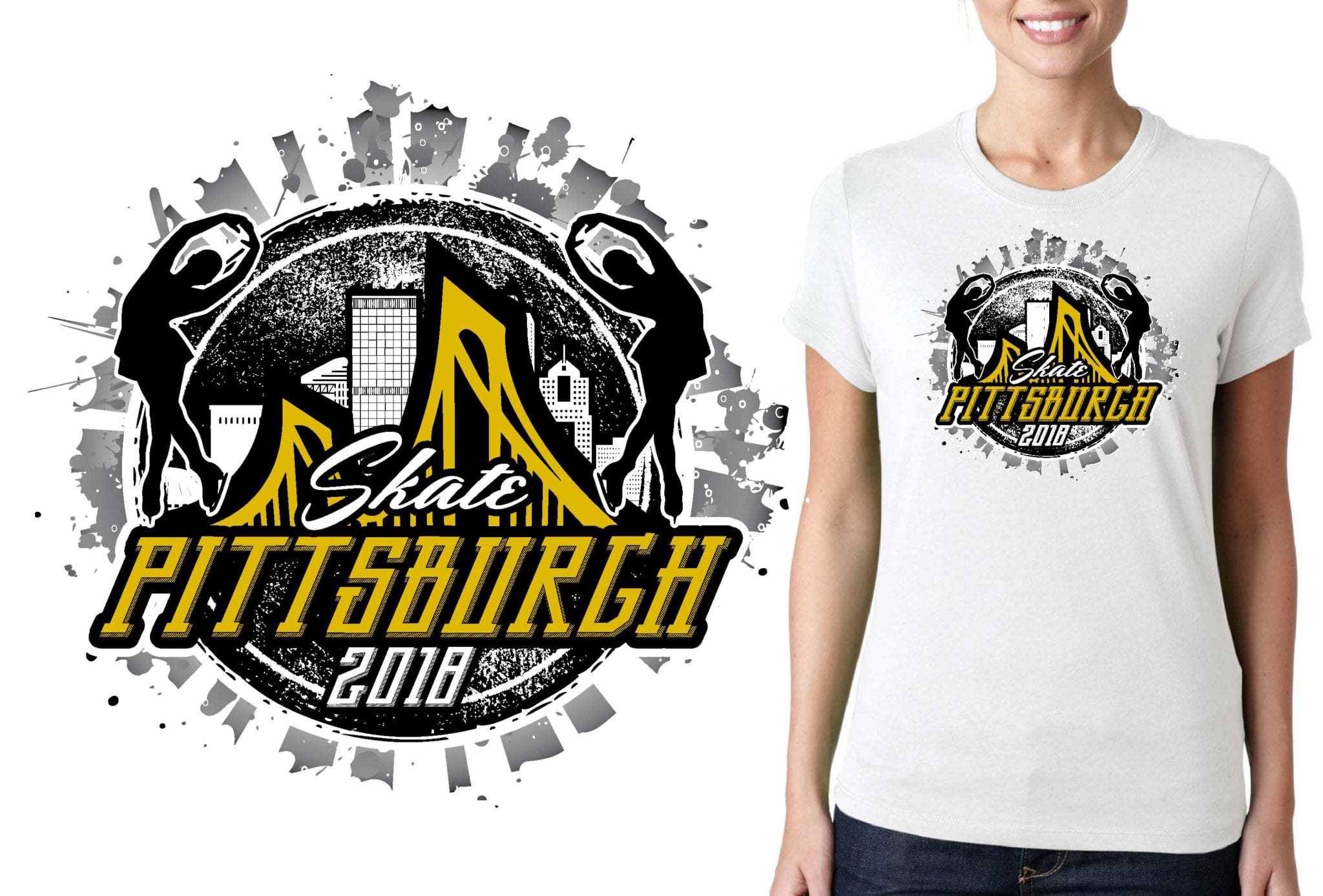 2018 PA Figure Skating logo design