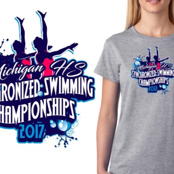 PRINT 2017 Routine States synchronized swim logo design