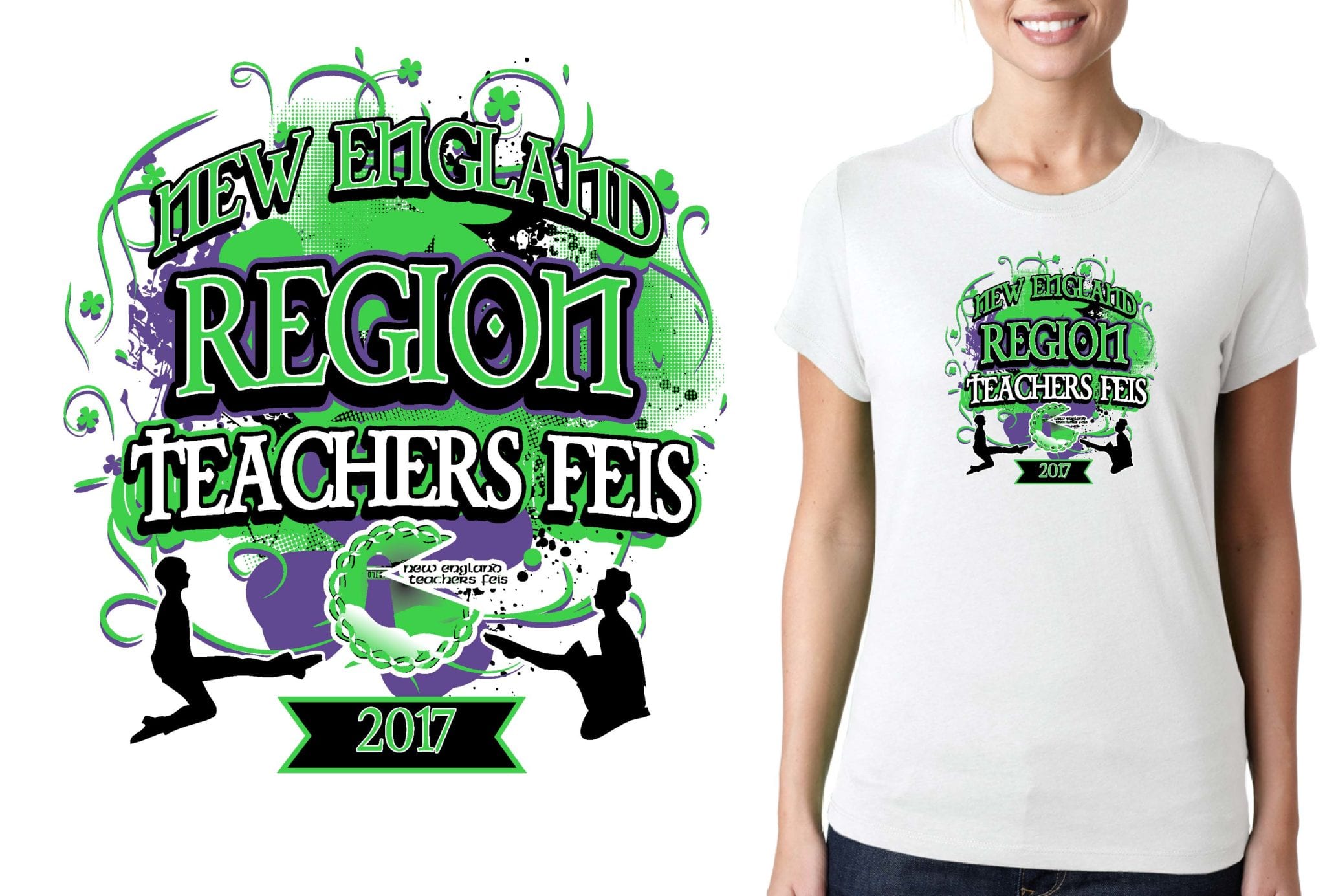 PRINT 3 5 2017 Irish Dancing Competition feis logo design