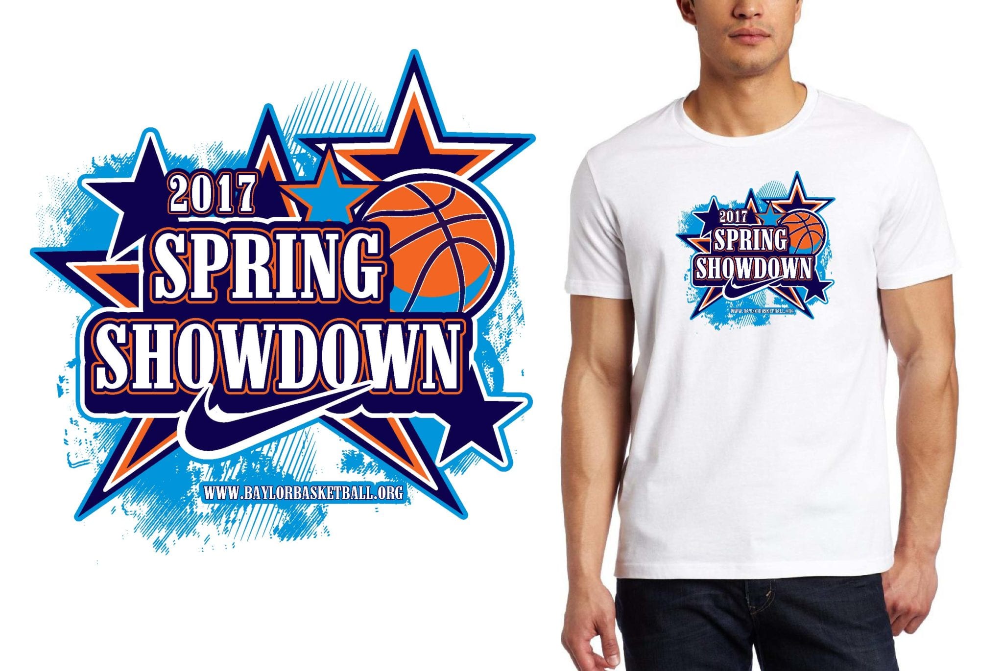 PRINT 2017 Nike Spring Showdown basketball logo design