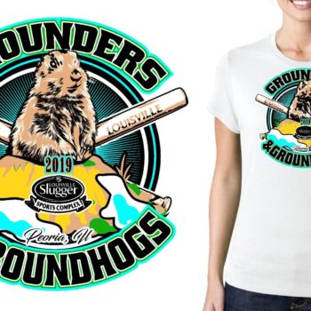 PRINT Grounders & Groundhogs logo design