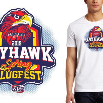 PRINT Jayhawk Spring Slugfest logo design