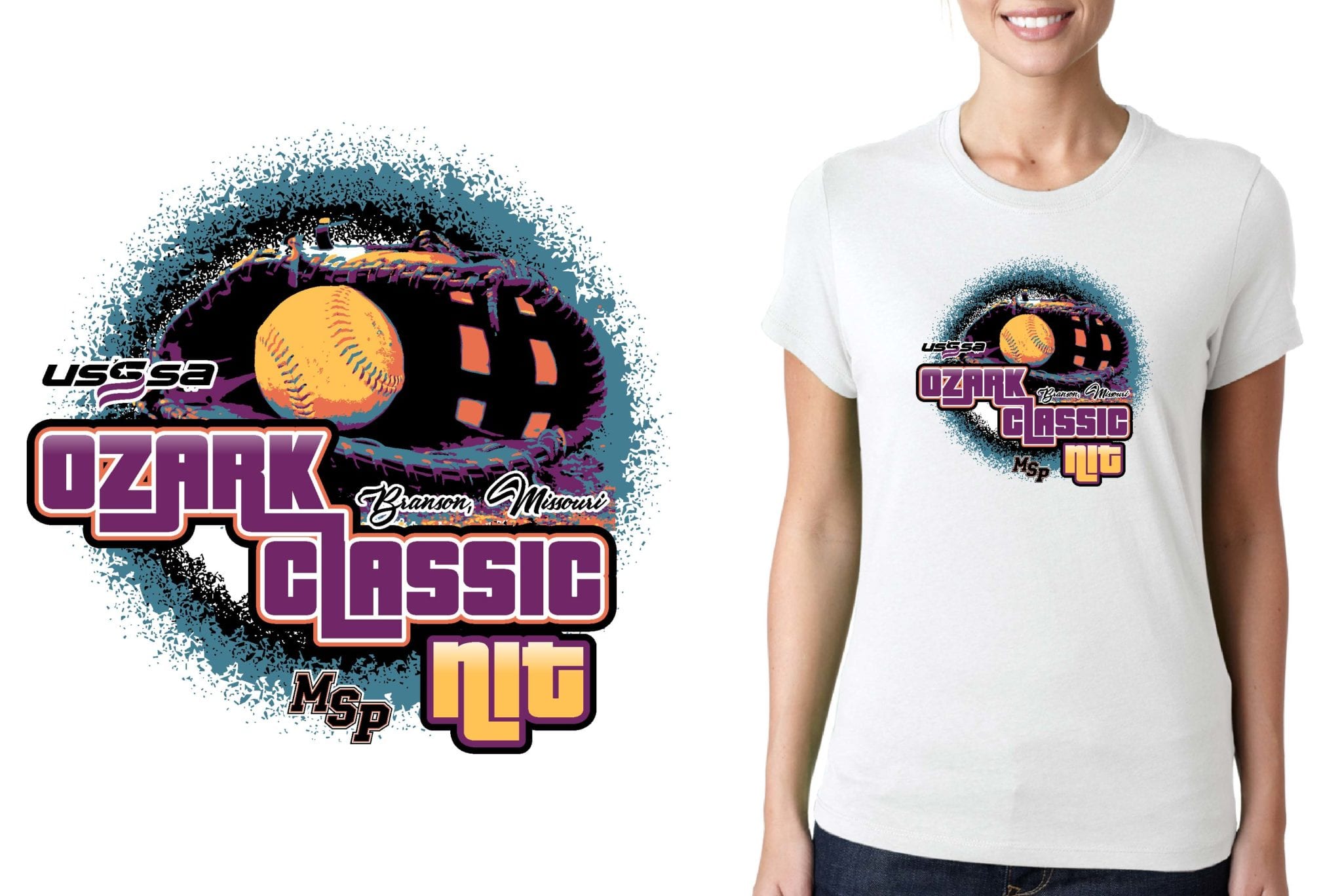 PRINT Ozark Classic NIT logo design