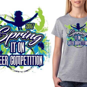 PRINT URGENT 2017 Ultimate Cheers Spring It On cheer logo design