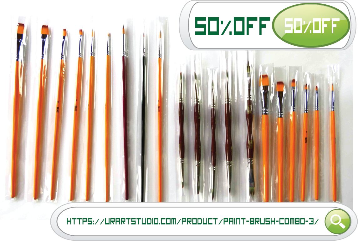 🎨 50% OFF PAINT BRUSH COMBO: Transform Your Painting Game Today! 🎉