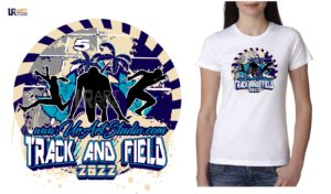 TRACK AND FIELD LOGO DESIGN FOR PRINT PALM TREES 2022