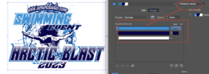 ARCTIC BLAST 2023 SWIMMING EVENT VECTOR LOGO DESIGN FOR PRINT