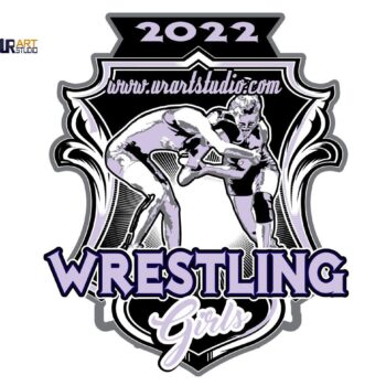 WRESTLING GIRLS VECTOR LOGO DESIGN FOR PRINT 2022