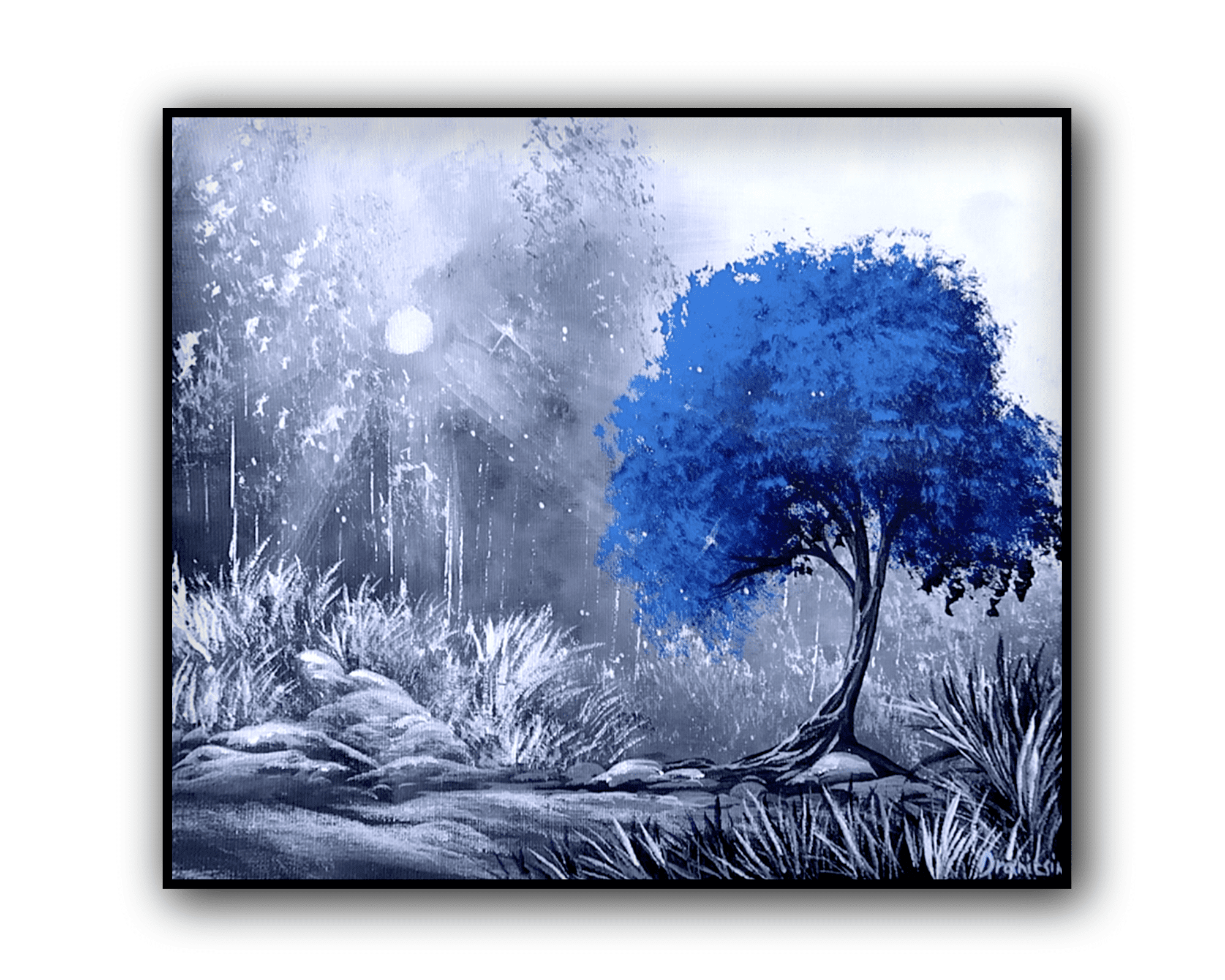original acrylic landscape painting by urartstudio