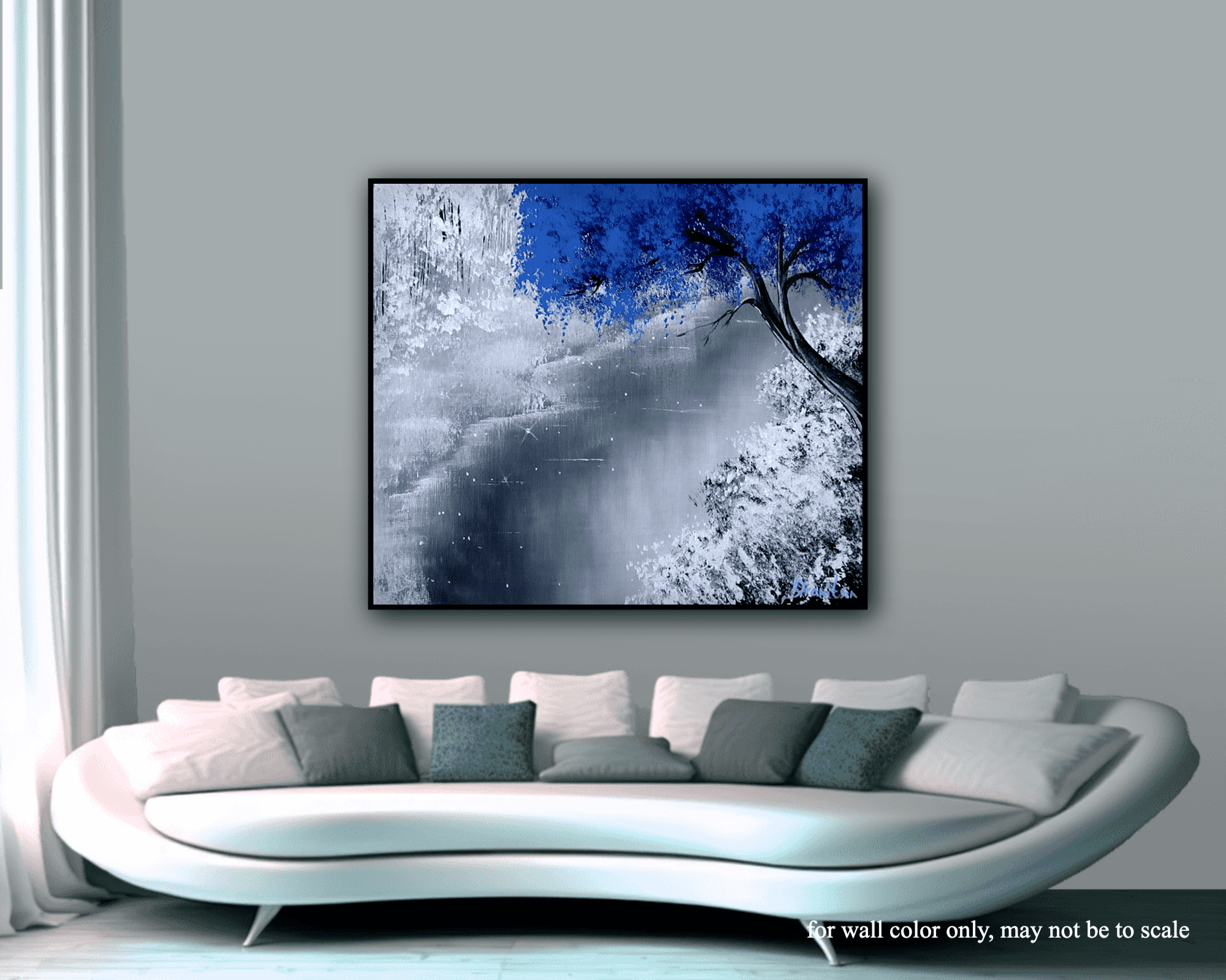 BLUE TREE & WHITE SNOW - Image 5