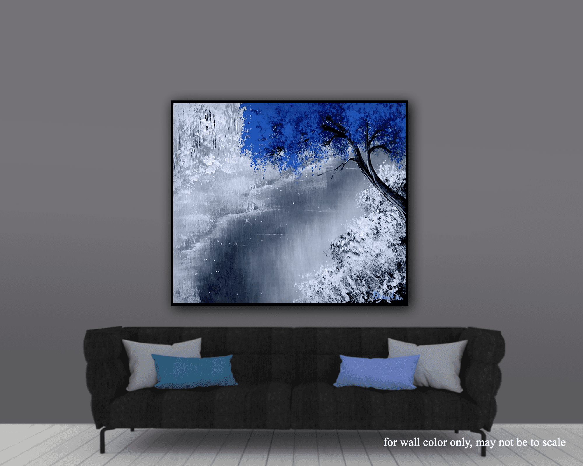 BLUE TREE & WHITE SNOW - Image 4