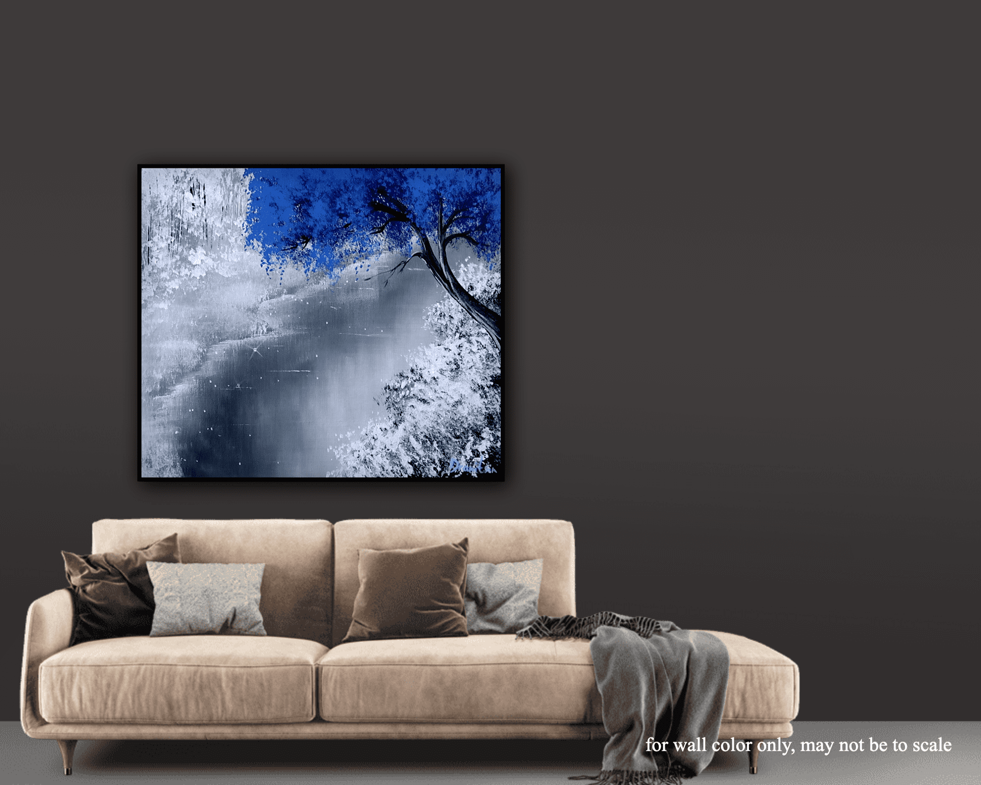BLUE TREE & WHITE SNOW - Image 3